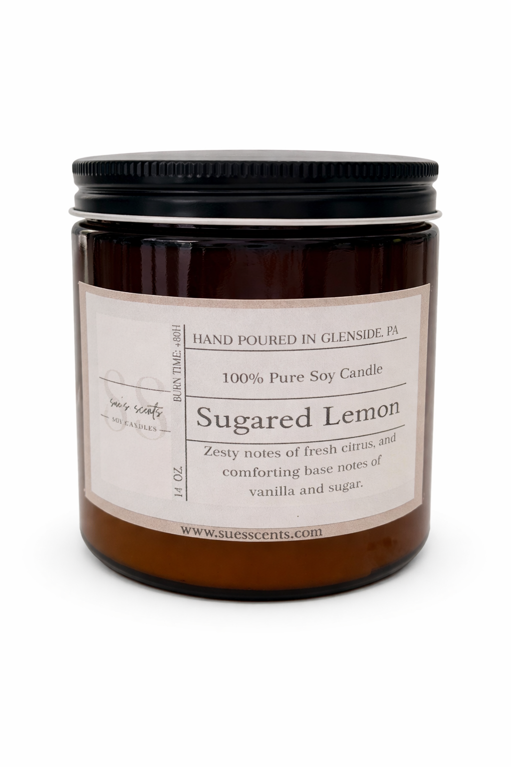 14 oz. soy candle | Sues Scents