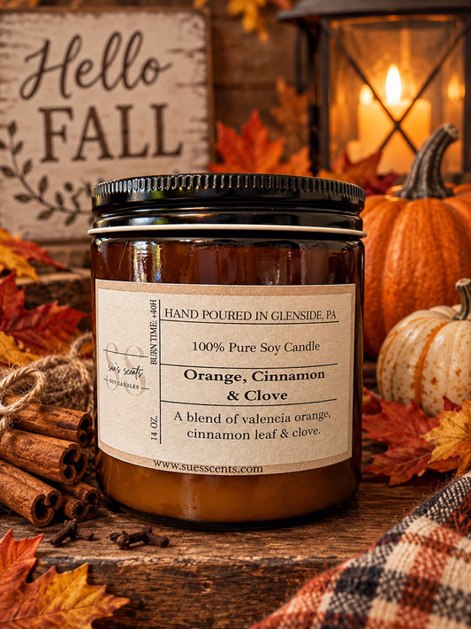 14 oz. soy candle | Sues Scents
